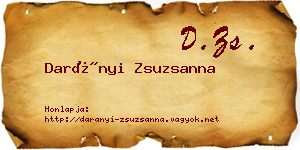 Darányi Zsuzsanna névjegykártya
