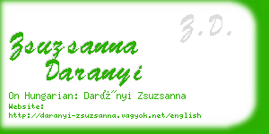 zsuzsanna daranyi business card